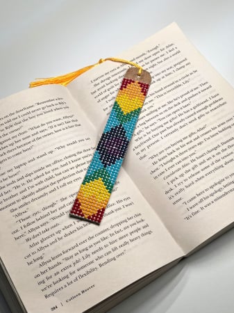 Semne de carte - Semn de carte "Curcubeu floral"