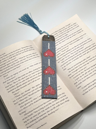 Semne de carte - Semn de carte "Inimi in linie"