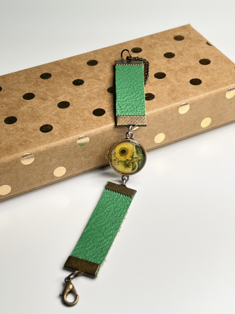 Bratari din piele - Soare in floare