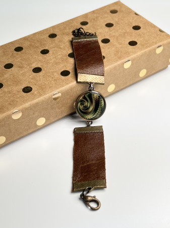 Bratari din piele - Spirala de pamant