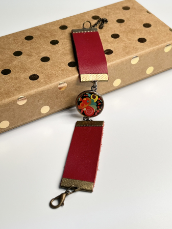 Bratari din piele - Spirale de culoare