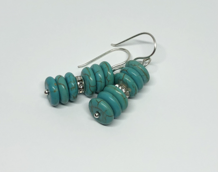 Cercei placati cu argint - Spirit Azuriu