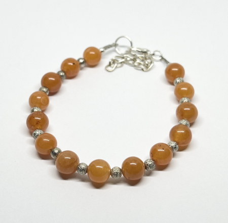 Bratari cu pietre semipretioase - Stralucire de Portocaliu