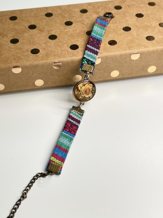 Bratari din material - Trandafiri de matase