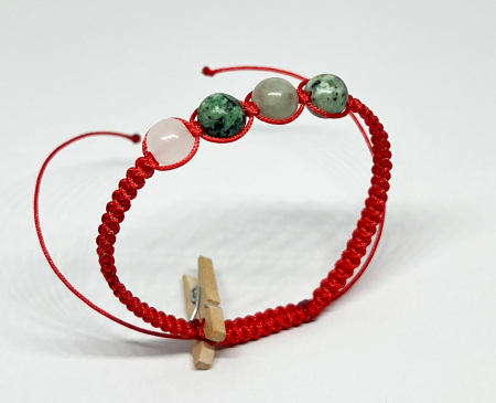 Bratari rosii cu pietre semipretioase - Zori de smarald