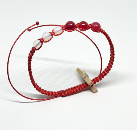 Bratari rosii cu pietre semipretioase - Zori de zi