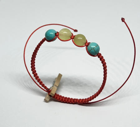 Bratari rosii cu pietre semipretioase - Zorii soarelui