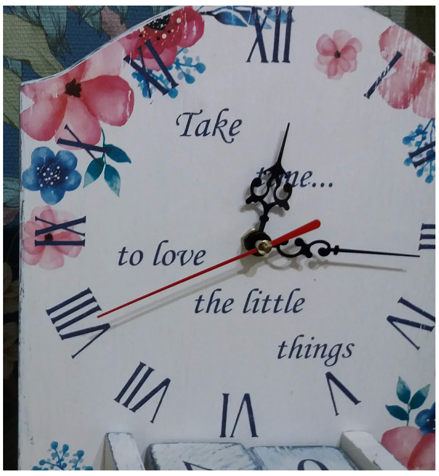 Calendar cu ceas, handmade, model Flori [2]