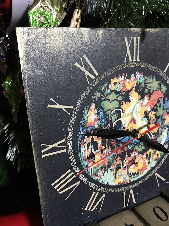 Calendar perpetuu handmade, cu ceas, model Poveste [5]