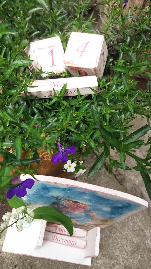 Calendar perpetuu handmade cu eprubetă, model Pasăre [4]