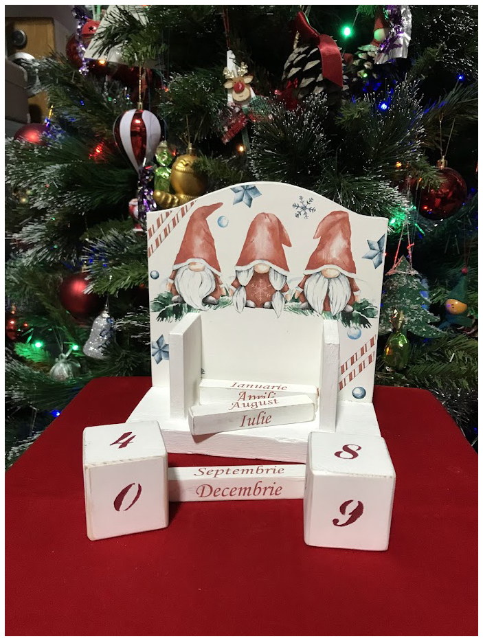 Calendar perpetuu handmade, model Elfi [2]