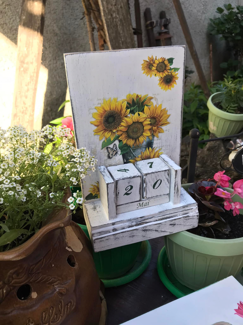 Calendar perpetuu handmade, model Floarea-soarelui [1]