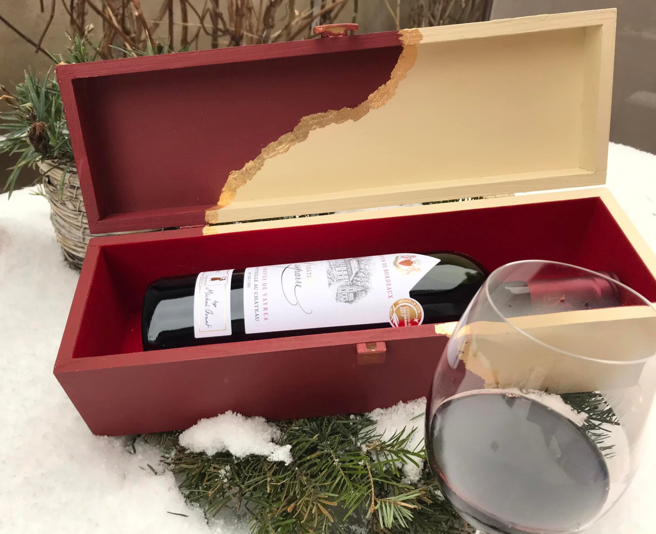 Cutie decorativă pentru vin, model Love & Wine [4]