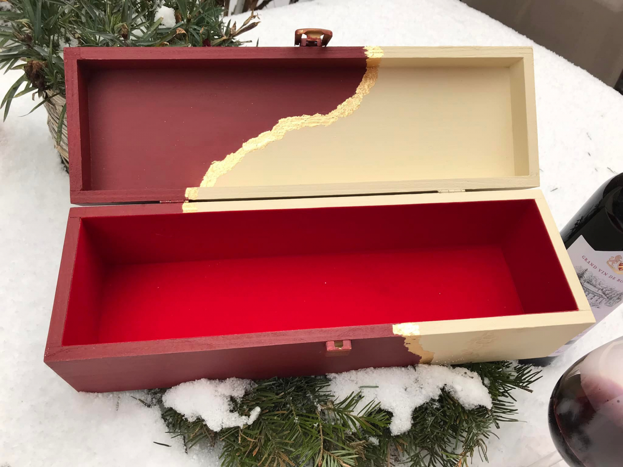 Cutie decorativă pentru vin, model Love & Wine [2]