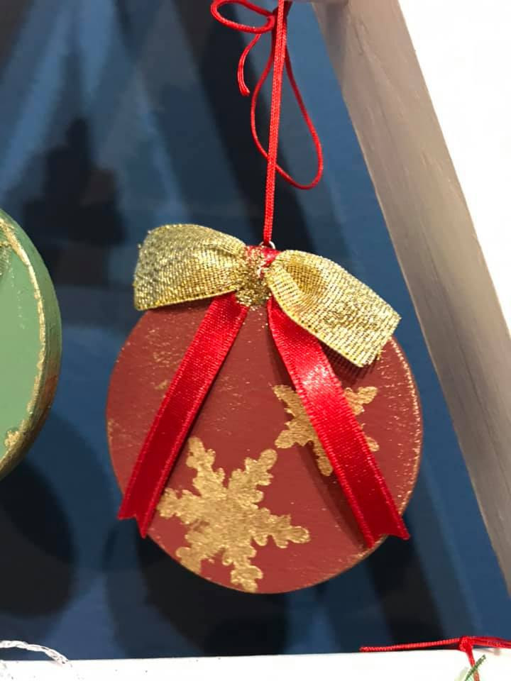 Mini brăduț lemn, culoare alb [7]