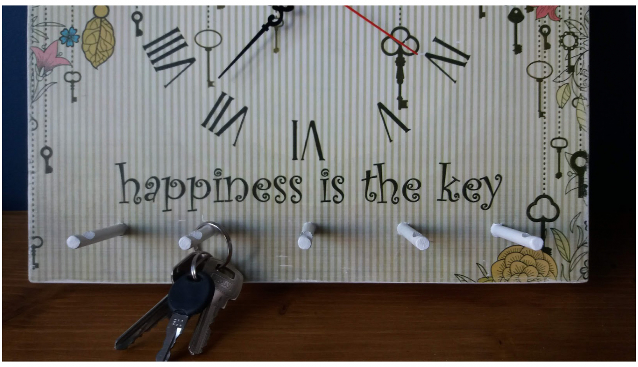 Suport pentru chei, model cu ceas [2]