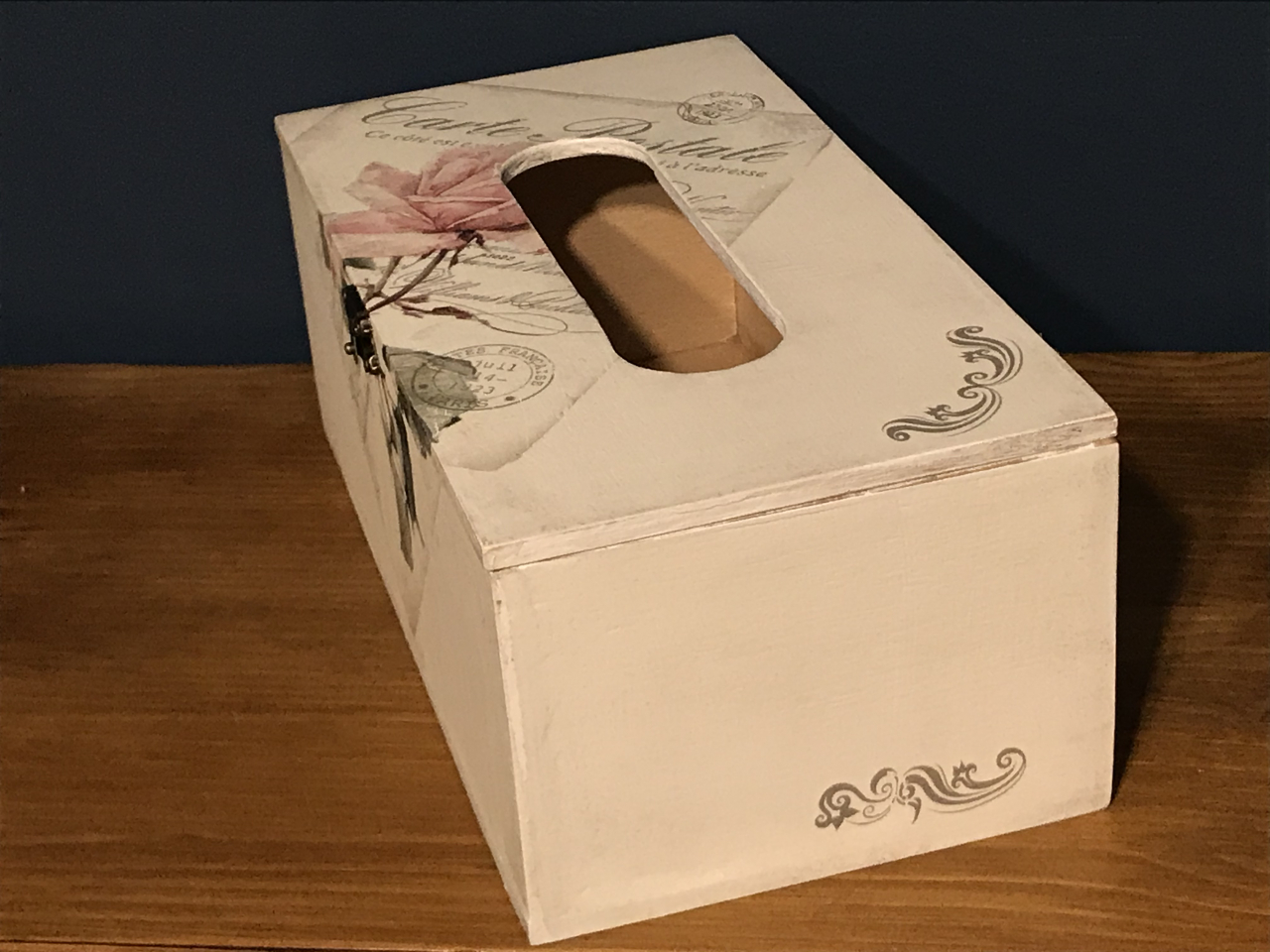 Suport șervețele handmade, model Trandafir [4]