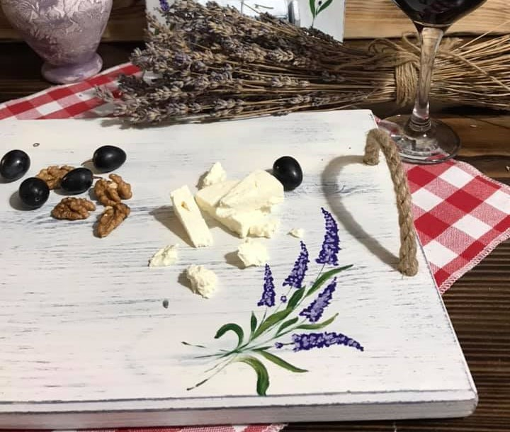 Tavă pictată cu Lavandă [3]