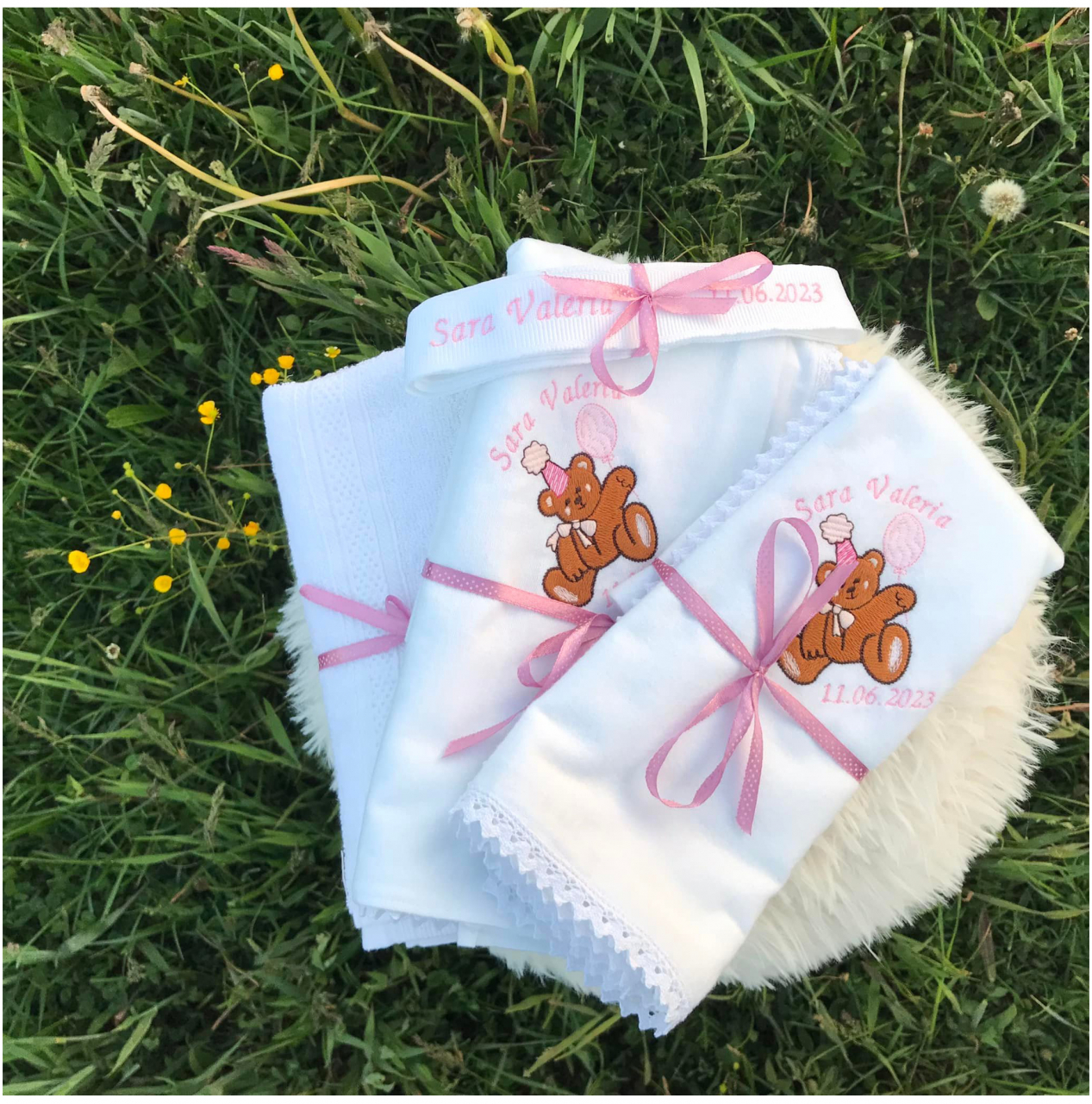 Trusou botez personalizat pentru fetiță, model Sara [2]