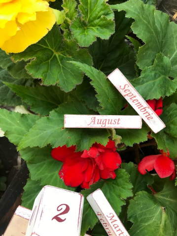 Calendar perpetuu cu ceas, handmade, model Folclor maghiar [3]