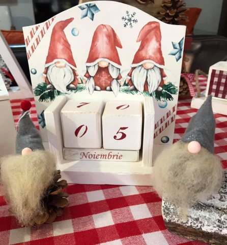 Calendar perpetuu handmade, model Elfi [2]