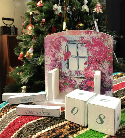 Calendar perpetuu handmade, model Fereastră [3]