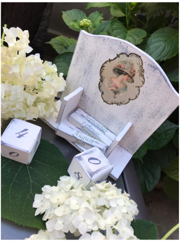 Calendar perpetuu, handmade, model Portret [1]