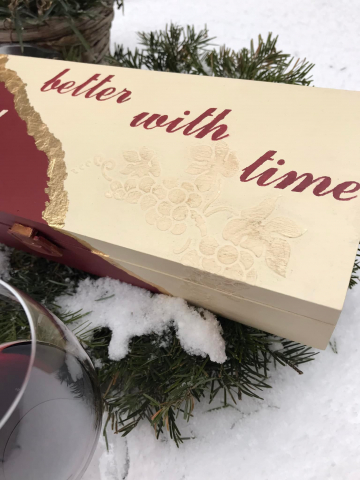 Cutie decorativă pentru vin, model Love & Wine [6]