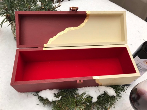 Cutie decorativă pentru vin, model Love & Wine [1]