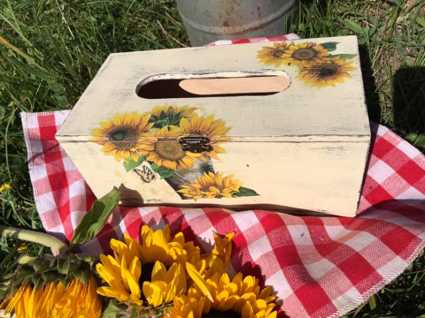 Set Floarea-soarelui format din calendar perpetuu și suport șervețele [3]