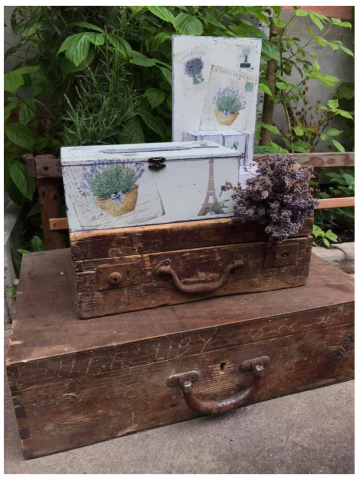 Set Lavandă format din calendar perpetuu și suport șervețele [1]