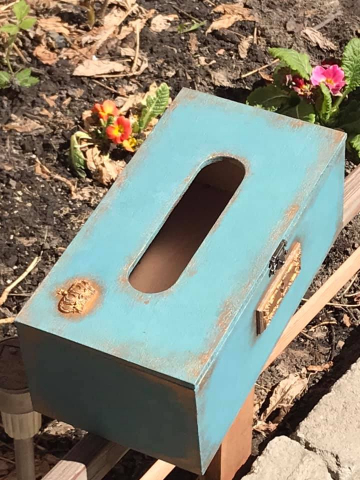 Set turcoaz format din tavă și suport șervețele [2]