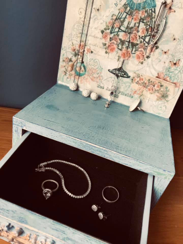 Suport bijuterii cu sertar [2]