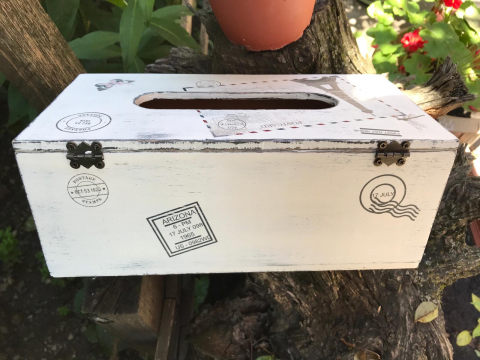 Suport șervețele handmade, model Carte poștală [3]