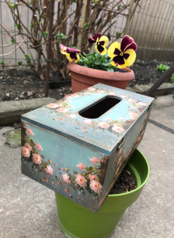 Suport șervețele handmade, model Iepuraș vintage [3]