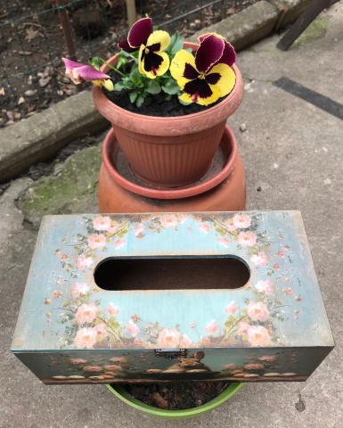 Suport șervețele handmade, model Iepuraș vintage [8]