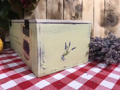 Suport șervețele handmade, model Lavandă [2]