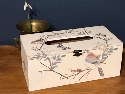 Suporturi șervețele - Suport șervețele handmade, model Păsări