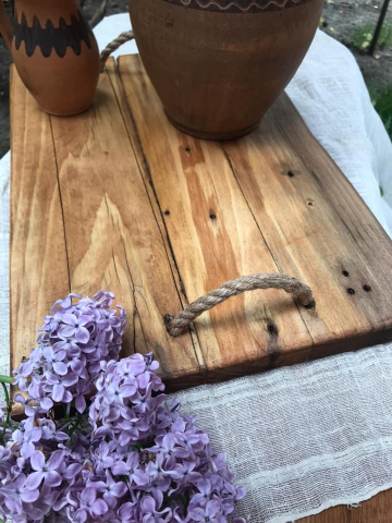 Tavă lemn natur [2]