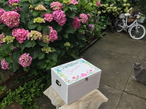 Trusou botez personalizat pentru fetiță, pictat manual [5]