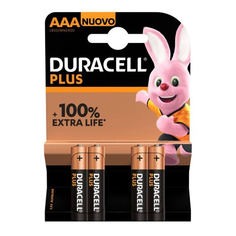 Baterii alcaline Duracell Plus 100% Extra Life LR3 4 buc/blister [1]