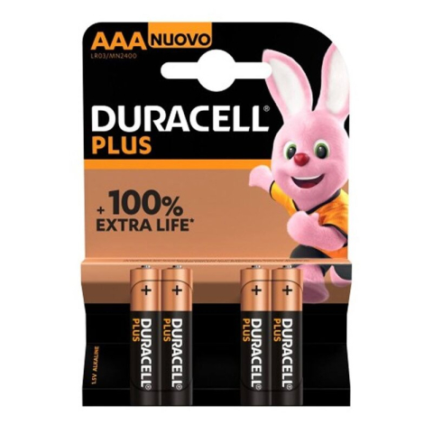Baterii & Acumulatori - Baterii alcaline Duracell Plus 100% Extra Life LR3 4 buc/blister