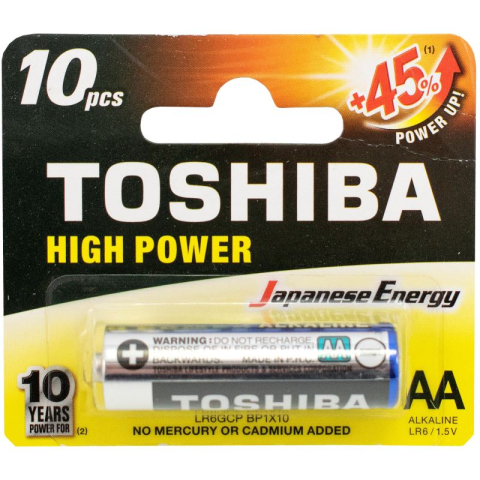 Baterii & Acumulatori - Baterii alcaline Toshiba LR6 1buc