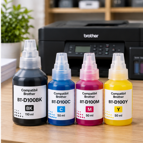 Consumabile Imprimanta - Brother BT-D100 - Set cerneală compatibilă CMYK