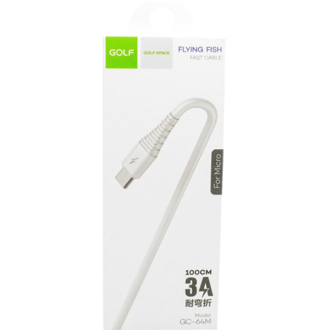 IT & Accesorii - Cablu USB la micro USB fast charging,100cm, alb, (GC-64M)