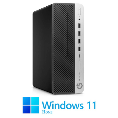 Calculatoare Refurbished - Calculatoare HP ProDesk 600 G5 SFF, Hexa Core i5-9500, 256GB SSD, Win 11 Home