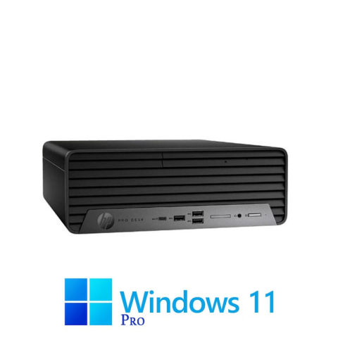 Calculatoare Refurbished - Calculator HP ProDesk 400 G9 SFF, Hexa Core i5-12500, 16GB DDR4, SSD, Win 11 Pro