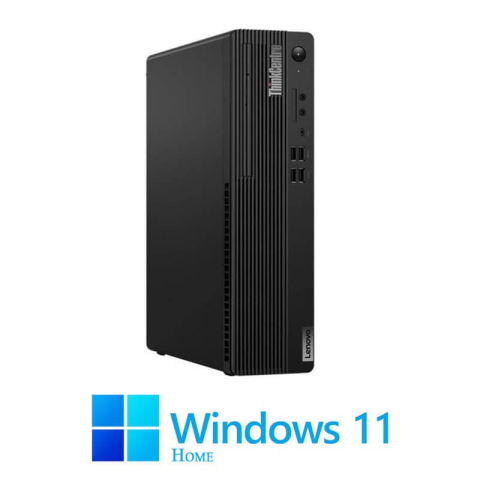 Calculatoare Refurbished - Calculator Lenovo M80s SFF, Octa Core i7-10700, 16GB DDR4, 256GB SSD, Win 11 Home