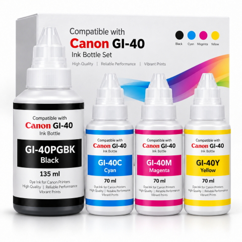 Consumabile Imprimanta - Canon GI-40 - Set cerneală compatibilă CMYK