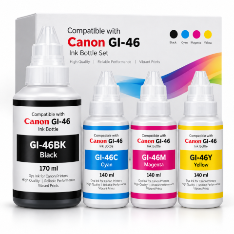 Consumabile Imprimanta - Canon GI-46 - Set cerneală compatibilă CMYK
